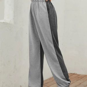Contrast color joggers sweatpants